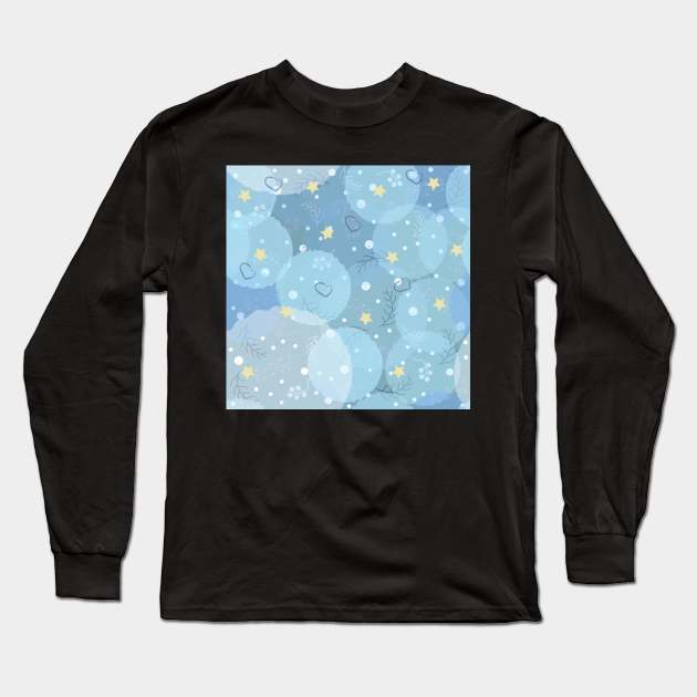 Winter Pattern Long Sleeve T-Shirt by Creative Meadows